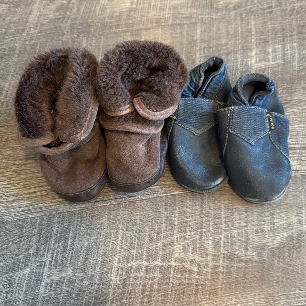Robeez and Boumy baby shoes 0-6mo